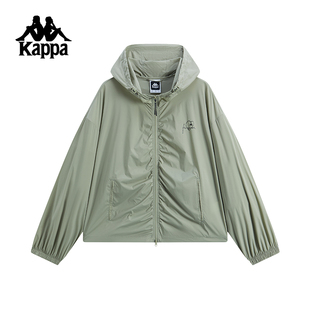 防泼水 休闲连帽上衣男款 Kappa卡帕背靠背运动外套女2025夏季 新款