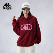 Kappa卡帕背靠背复古针织运动卫衣套头衫 男连帽外套女士上衣 新款