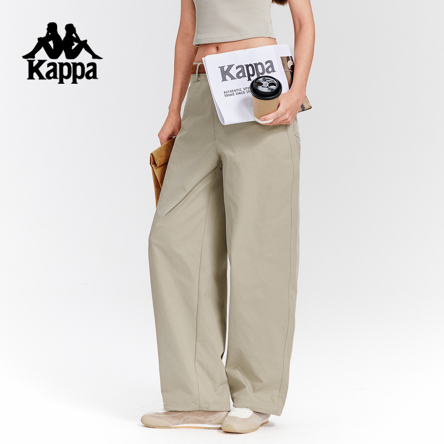 kappa秋季新品棉感速干百搭女裤