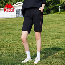 kappa卡帕背靠背跑步短裤女运动裤三分裤夏季女生直筒健身裤子潮
