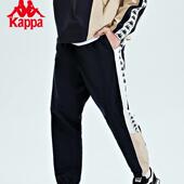 2026春季 男梭织拼接长裤 休闲裤 Kappa卡帕串标运动裤 小脚卫裤