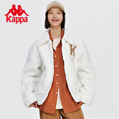 长袖 男女字母夹克休闲开衫 意大利羊羔绒新款 Kappa卡帕经典
