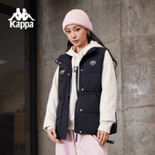 Kappa卡帕背靠背2026秋冬新款 运动羽绒服马甲女户外休闲防风外套