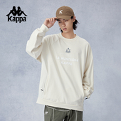休闲长袖 Kappa卡帕背靠背春秋新款 宽松运动卫衣针织套头衫 上衣男