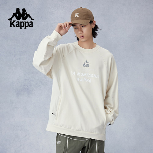 卡帕运动休闲男圆领针织套头衫