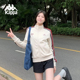 外套潮 运动卫衣女休闲上衣复古针织开衫 Kappa卡帕背靠背春季 新款