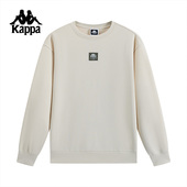 Kappa卡帕背靠背圆领运动卫衣男2026春秋新款 休闲上衣针织套头衫