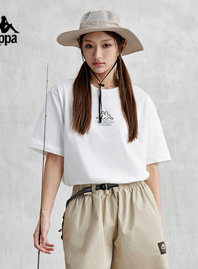 Kappa卡帕复古短袖2026新款男女夏运动休闲T恤字半袖K0EW2TD21