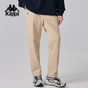 Kappa卡帕背靠背运动长裤防泼水休闲裤修身弹力小脚裤校裤男裤子