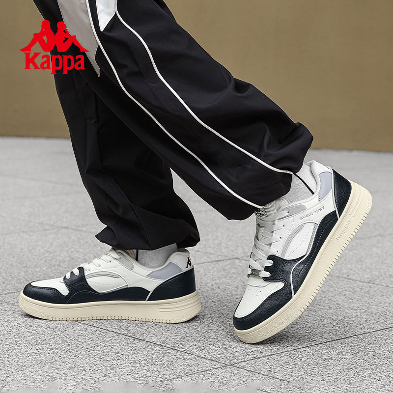 Kappa卡帕冬季情侣运动复古板鞋