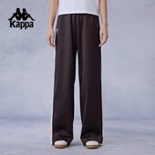 复古梭织运动长裤 直筒休闲裤 女裤 裤 工装 Kappa卡帕背靠背2026新款