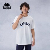 休闲上衣男复古半袖 夏季 2026新款 kappa卡帕背靠背运动t恤纯棉短袖