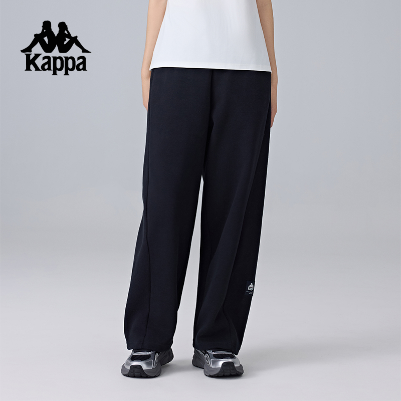 卡帕直筒宽松女款运动针织裤子