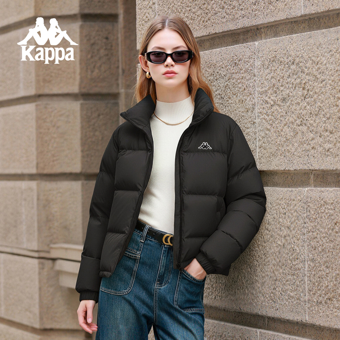 Kappa卡帕背靠背运动羽绒服男女新款冬季简约基础款立领保暖外套,女装/女士精品,羽绒服,淘宝优惠券,粉丝福利购,淘宝优惠卷