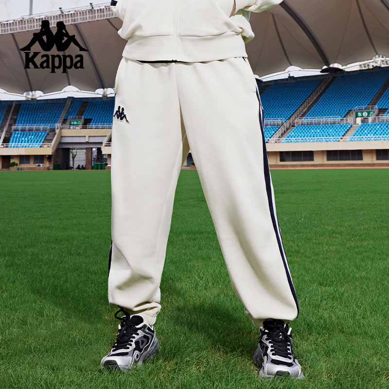 Kappa卡帕背靠背春秋新款复古针织运动长裤休闲束脚裤小脚卫裤男,运动服/休闲服装,运动长裤,淘宝优惠券,粉丝福利购,淘宝优惠卷