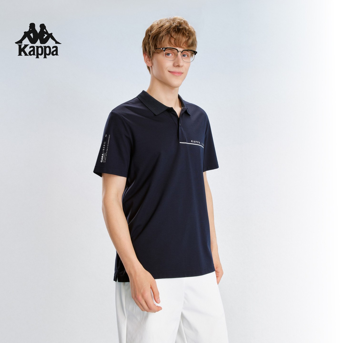 Kappa卡帕男士翻领短袖POLO衫2026新款个性夏季简约基础款百搭T恤