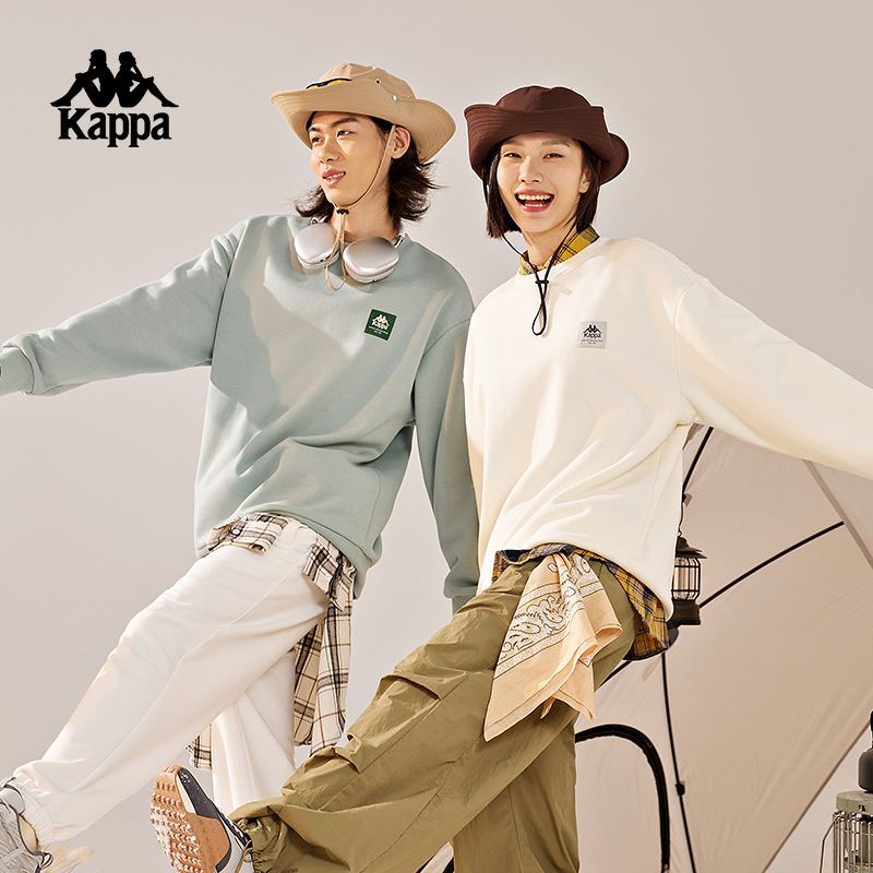卡帕套头衫Kappa保暖太阳丝圆领