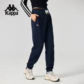 束口小脚裤 Kappa卡帕背靠背针织长裤 春秋纯棉运动裤 2026新款 女款