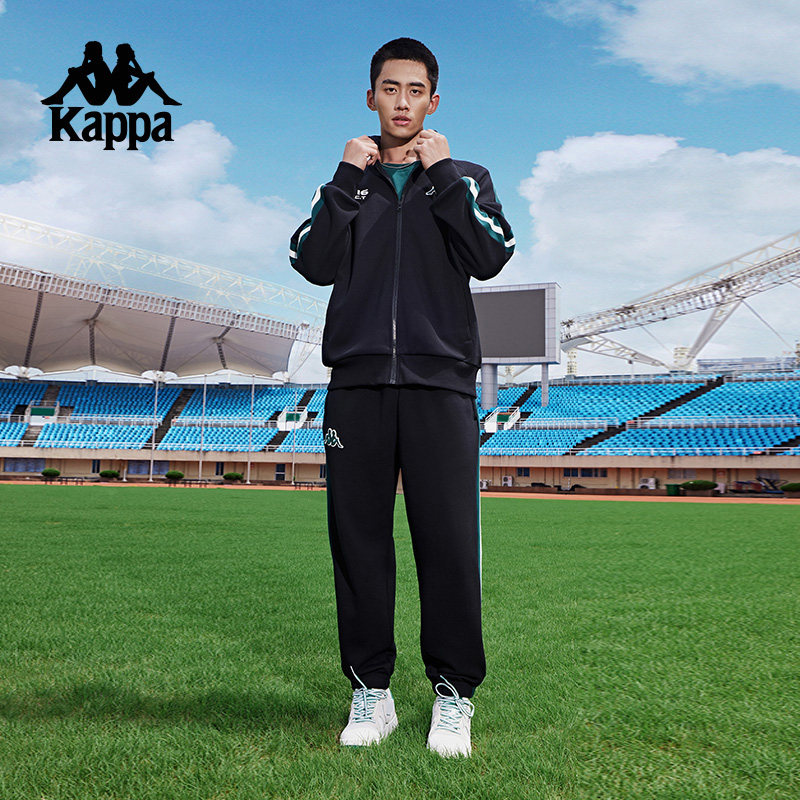 卡帕运动男款收口针织长裤束脚