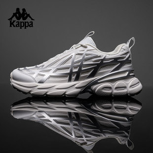 Kappa卡帕背靠背运动鞋男款2026休闲复古老爹鞋男鞋跑步鞋子女款