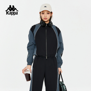 kappa卡帕背靠背夹克2026新款春秋运动外套女户外跑步休闲上衣潮