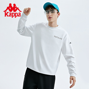 Kappa卡帕背靠背套头衫2026春季新款男运动卫衣休闲圆领长袖上衣