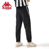 休闲小脚卫裤 女秋轻薄长裤 新款 Kappa卡帕复古运动串标运动裤