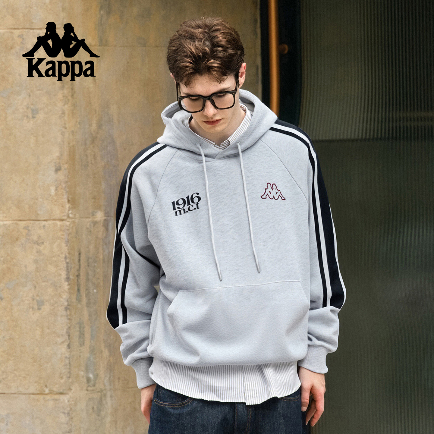 Kappa卡帕背靠背情侣运动卫衣