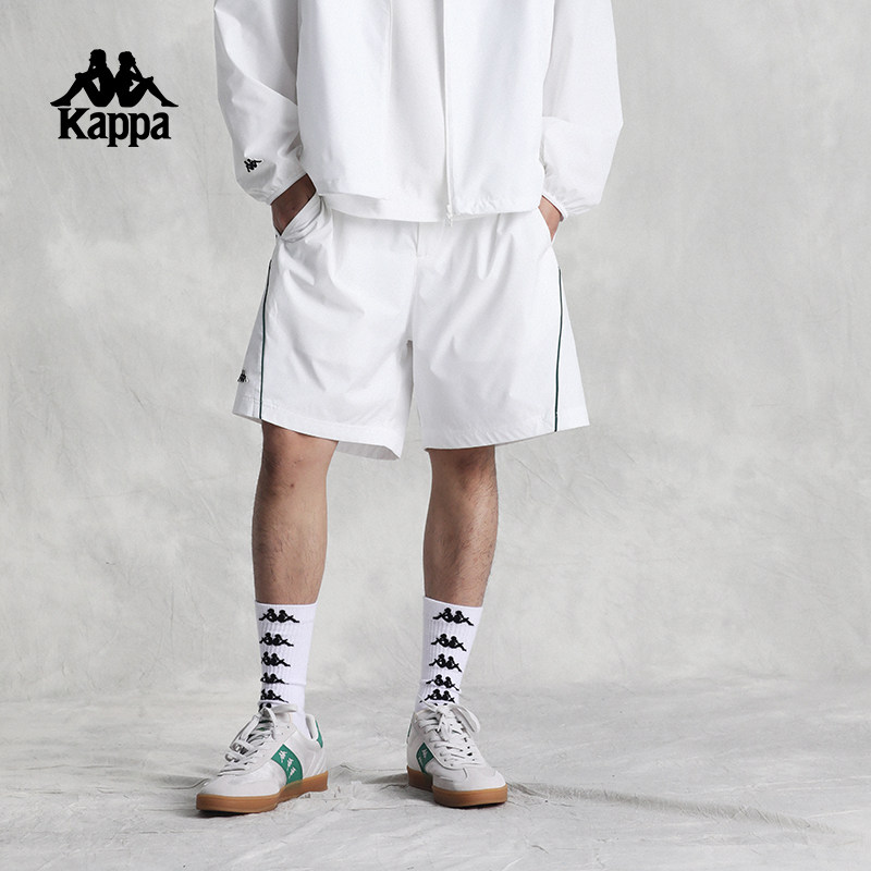 kappa背靠背美式新款速干五分裤2026夏季健身裤子复古运动短裤男