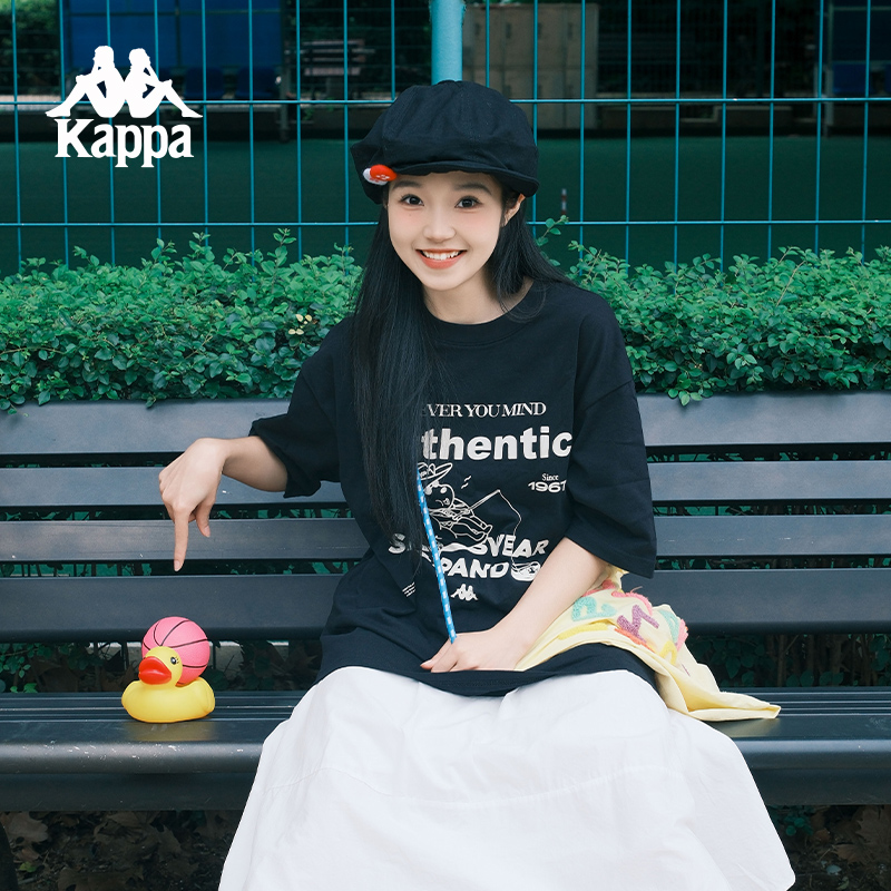 卡帕男生女生卡通印花短袖上衣