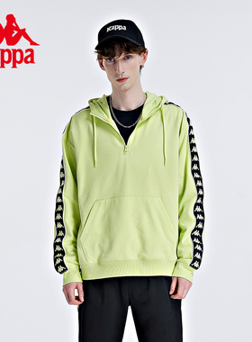 Kappa卡帕串标套头帽衫春秋男运动卫衣休闲外套K0B52MT62