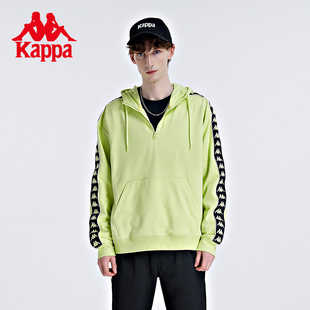 春秋男运动卫衣休闲外套K0B52MT62 Kappa卡帕串标套头帽衫