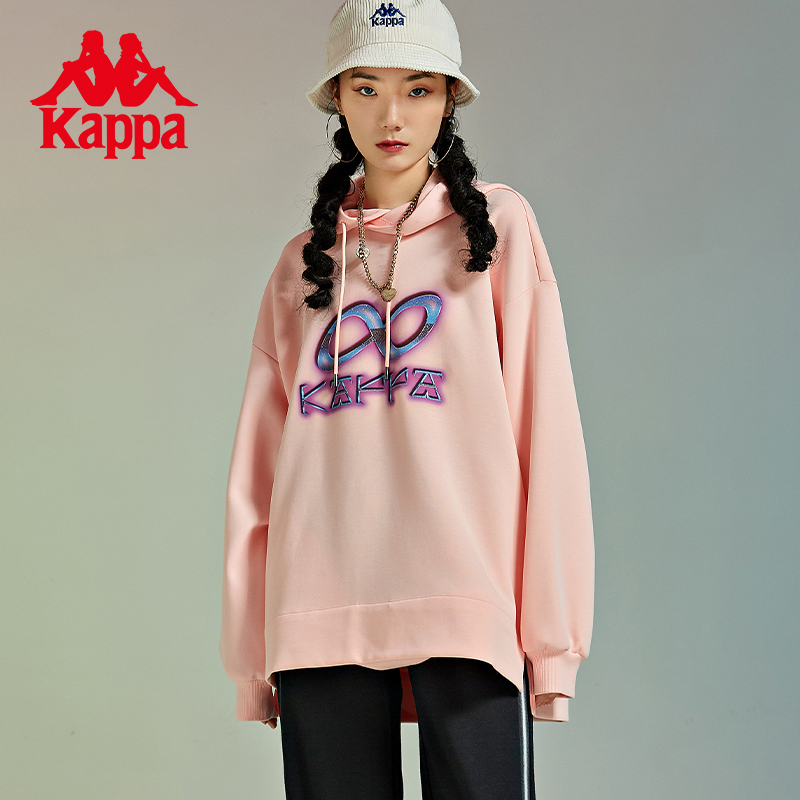 Kappa卡帕套头帽衫女秋冬宽松