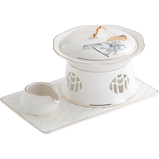 金边海参碗陶瓷辽参碗酒店餐具一位翅盅燕窝盅鱼翅盅甜品碗燕鲍盅