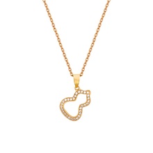 六六禧珠宝18K项链AU750彩金女高级轻奢套链礼物送女友锁骨链