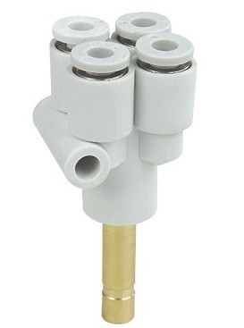 SMC型接管Y型接头KQ2XD04/06/08-06/08/10/12/00A插管四管快速