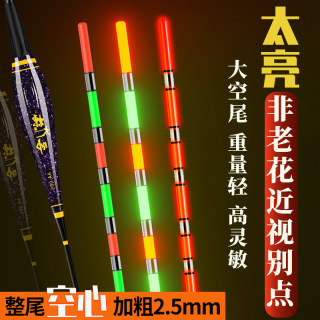 日夜两用加粗醒目夜光漂老花近视电子浮漂纳米高灵敏抗风浪鲫鱼漂