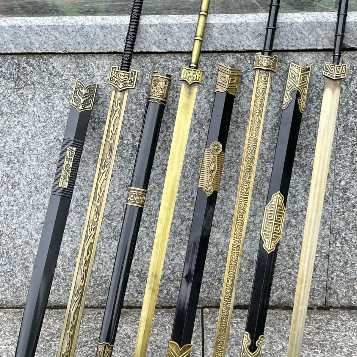 48厘米合金古剑兵器秦始皇剑越剑如意剑历史名剑兵器模型摆件