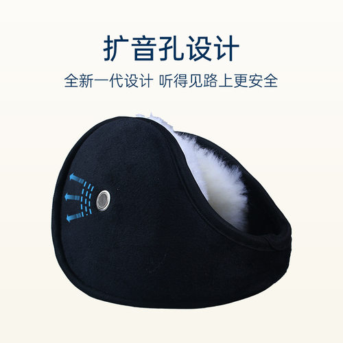 羊毛耳罩保暖加厚耳套冬天耳包男女防风护耳朵耳捂子骑车耳帽防冻
