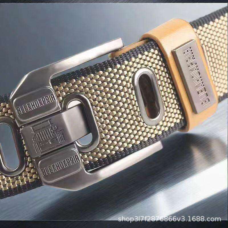 布皮带男士潮休闲帆布牛仔裤腰带2025新款工装年轻人加长户外裤带