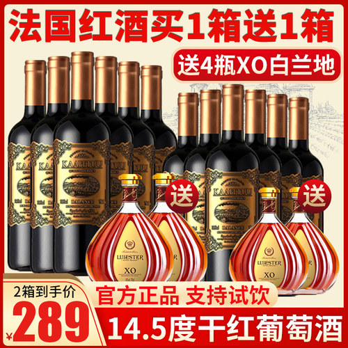 法国进口红酒干红葡萄酒整箱