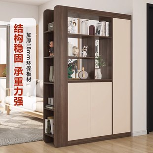 玄关鞋柜一体中风入户隔断客厅收纳柜收纳柜新中式玄关柜定制