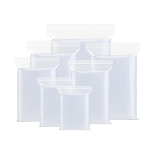 白边加厚pe自封袋小号塑料包装收纳分装袋一次性大号透明密封袋子