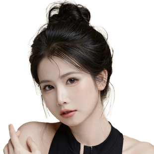 自绕丸子头仿真发双马尾麻花辫假发圈绑带式皮筋低扎发簪长马尾辫