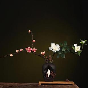 正品 饰小花瓶工艺品 禅意花器陶瓷干花插花客厅桌面装 北欧简约中式