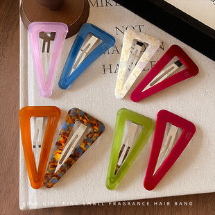 韩国高端醋酸三角发夹女2026新款前额刘海bb夹子侧边碎发边夹发卡