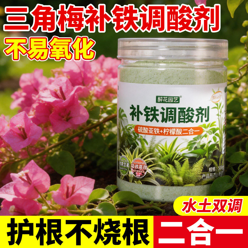 三角梅补铁调酸硫酸亚铁柠檬酸