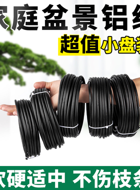 盆景造型专用铝丝铝线盘扎铝丝线蟠扎三角梅园艺铁丝花卉定型吕丝