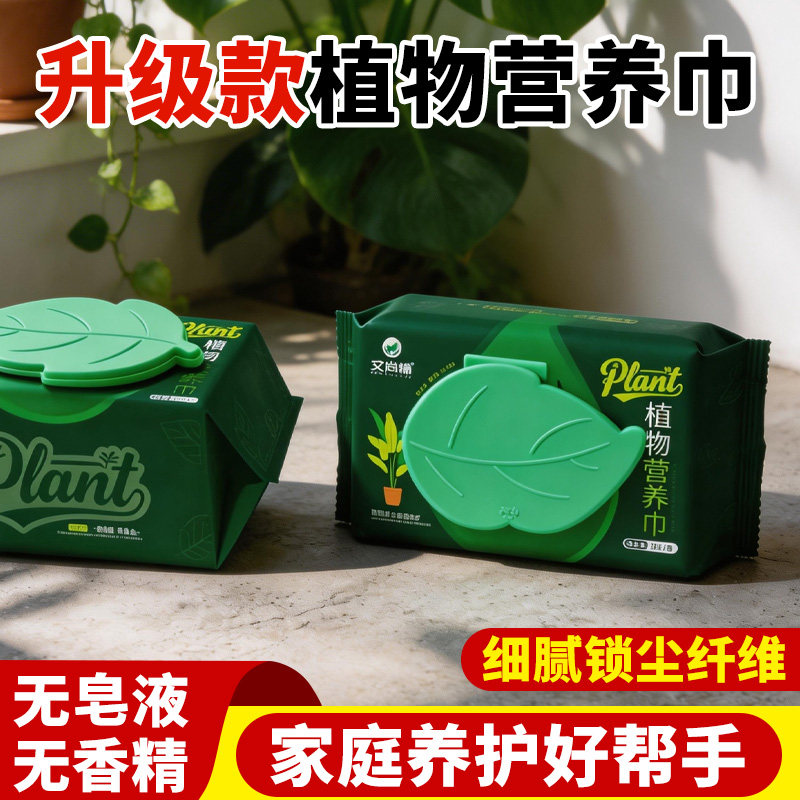 植物叶片清洁湿营养巾除尘剂营养液叶面清洁光亮园艺工具除尘工具