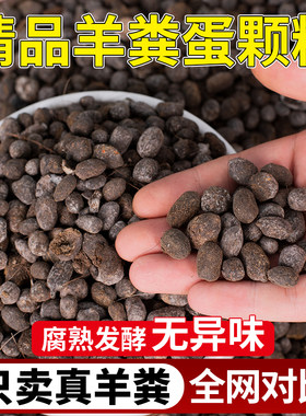 纯干羊粪发酵腐熟有机肥颗粒羊屎蛋农家底肥花卉果蔬肥料10-100斤